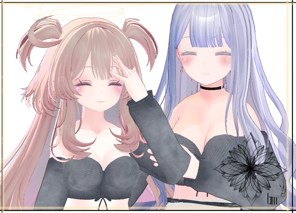 【VRChat向け3Dモデル】2022 denim set