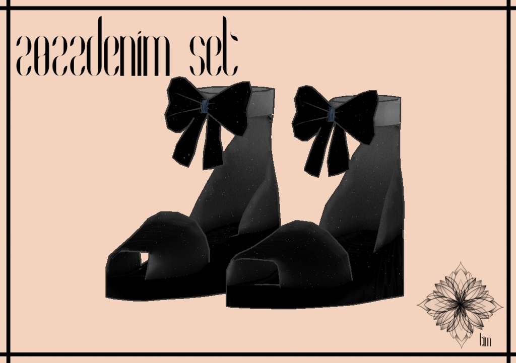 【VRChat向け3Dモデル】2022 denim set