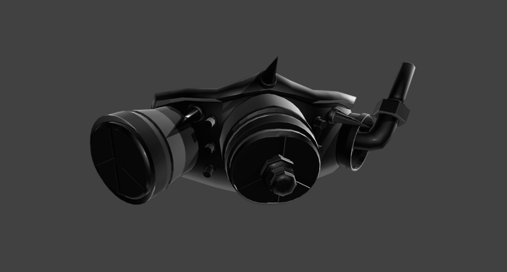 【VRChat向け3Dモデル】ガスマスク Type Σ