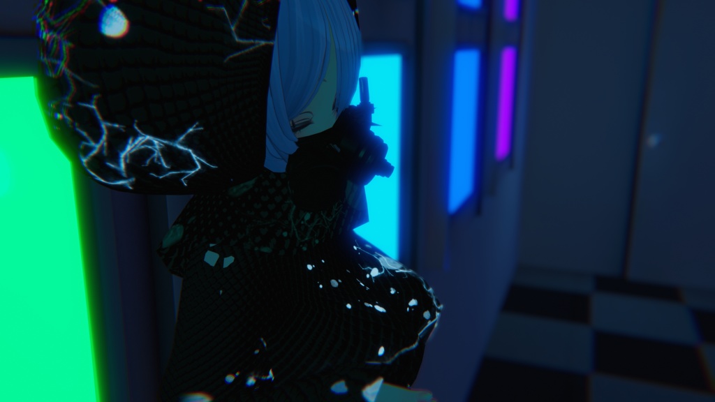 【VRChat向け3Dモデル】ガスマスク Type Σ