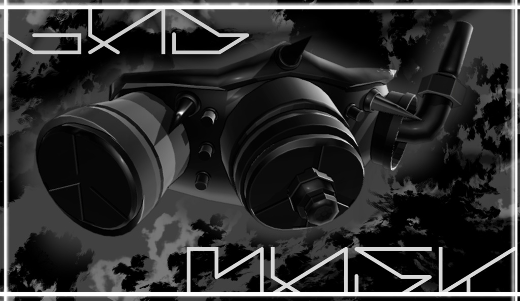 【VRChat向け3Dモデル】ガスマスク Type Σ