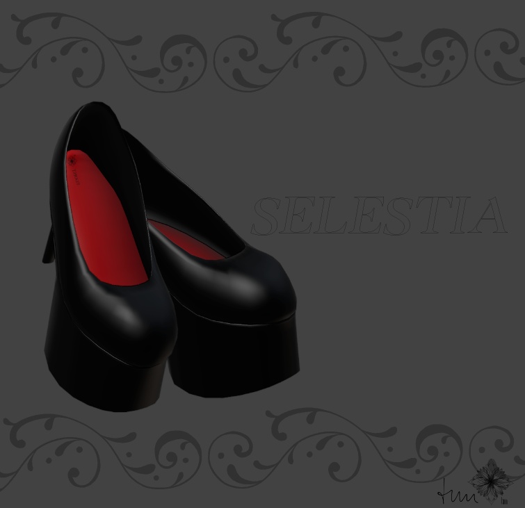 【VRChat向け3Dモデル】セレスティア専用 厚底パンプス