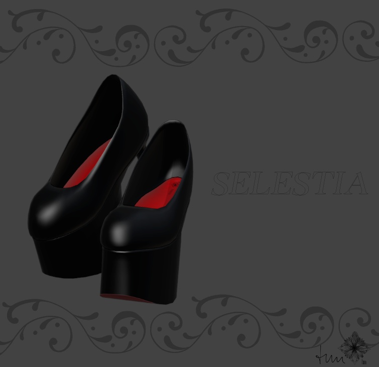 【VRChat向け3Dモデル】セレスティア専用 厚底パンプス