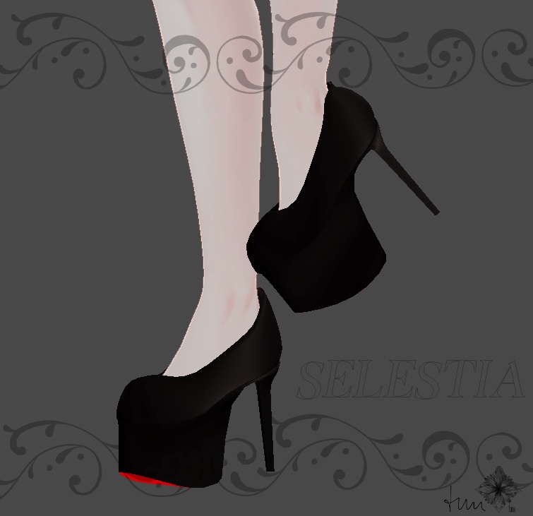 【VRChat向け3Dモデル】セレスティア専用 厚底パンプス