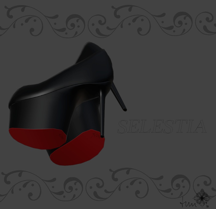 【VRChat向け3Dモデル】セレスティア専用 厚底パンプス