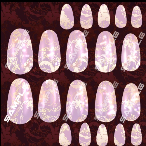 Soie Blanche - ソワ ブランシュ - 専用ネイルテクスチャ Nailtexture 4種