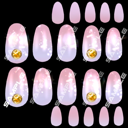 Soie Blanche - ソワ ブランシュ - 専用ネイルテクスチャ Nailtexture 4種