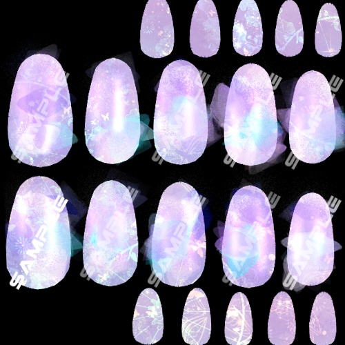 Soie Blanche - ソワ ブランシュ - 専用ネイルテクスチャ Nailtexture 4種