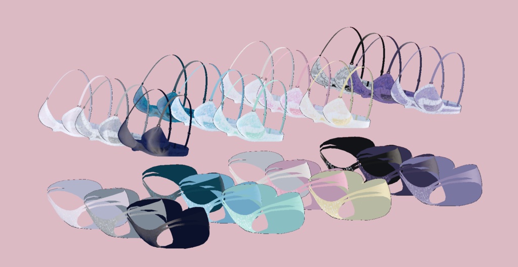 簡単導入◇リルルRiruru専用◇アンダーウェア テクスチャ◇Underwear Texture