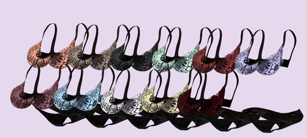 【VRChat向け3Dモデル】伊奈波かや専用 Underwear