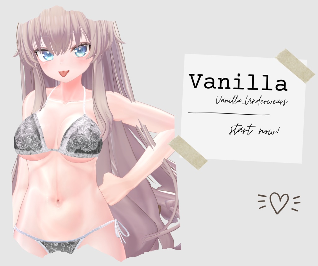 簡単導入◇Vanilla  専用◇アンダーウェア　 テクスチャ◇Underwear Texture
