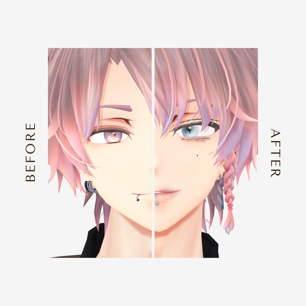 簡単導入◇Noa-ノア-専用◇メイク+アイテクスチャNO2◇make up+eye TextureNO2