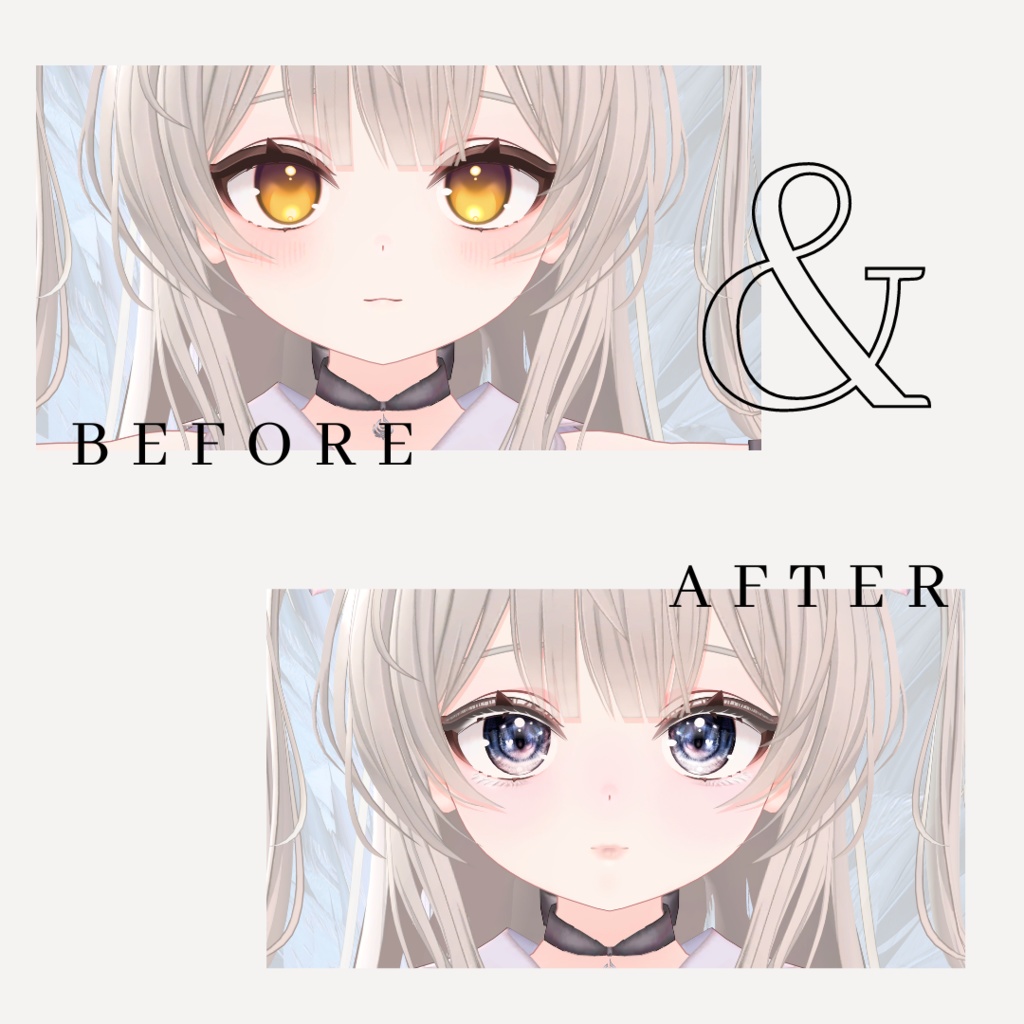 簡単導入◇Flare -フレア専用◇メイク+目テクスチャ◇make up+eye Texture