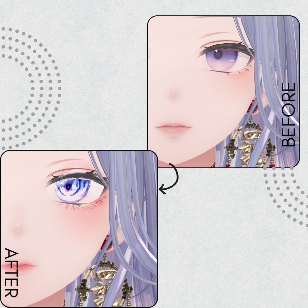 簡単導入◇森羅専用◇メイク&Eye テクスチャ◇Makeup&eye Texture