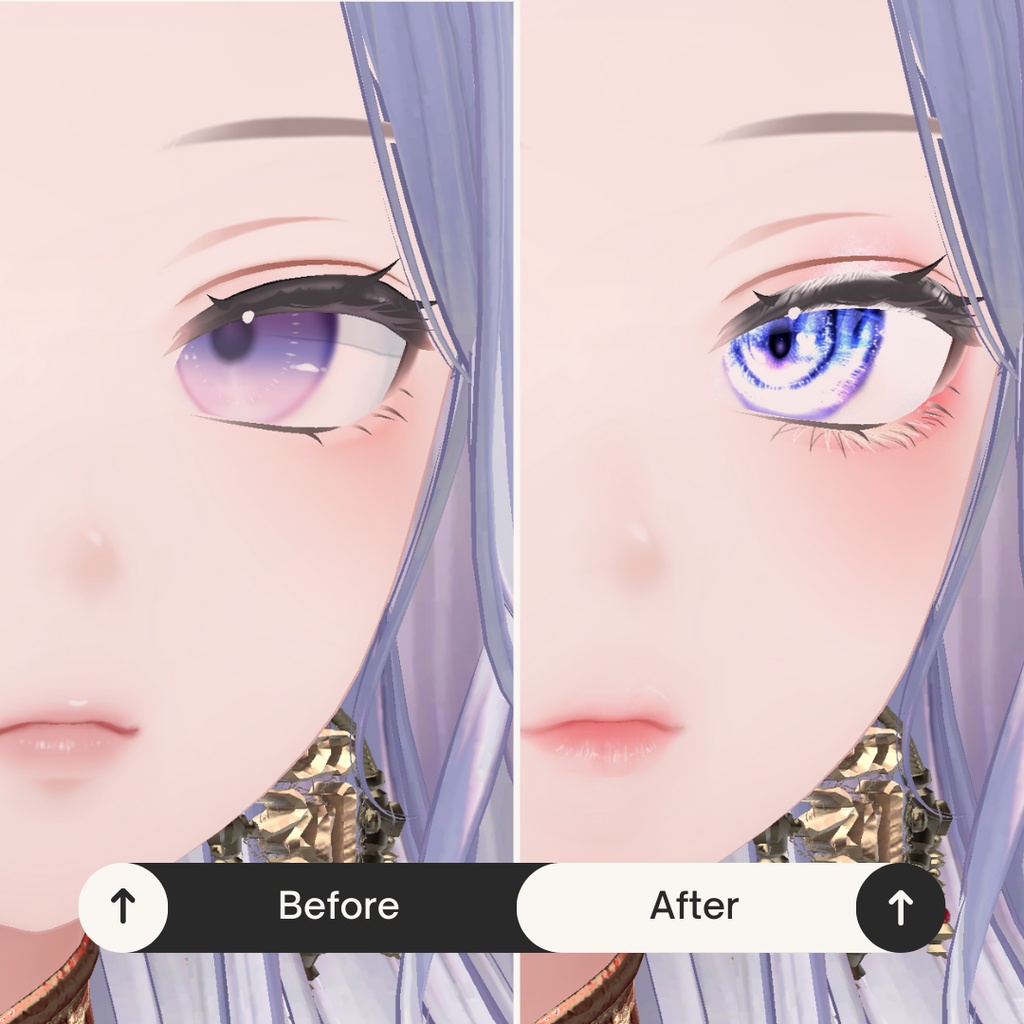 簡単導入◇森羅専用◇メイク&Eye テクスチャ◇Makeup&eye Texture
