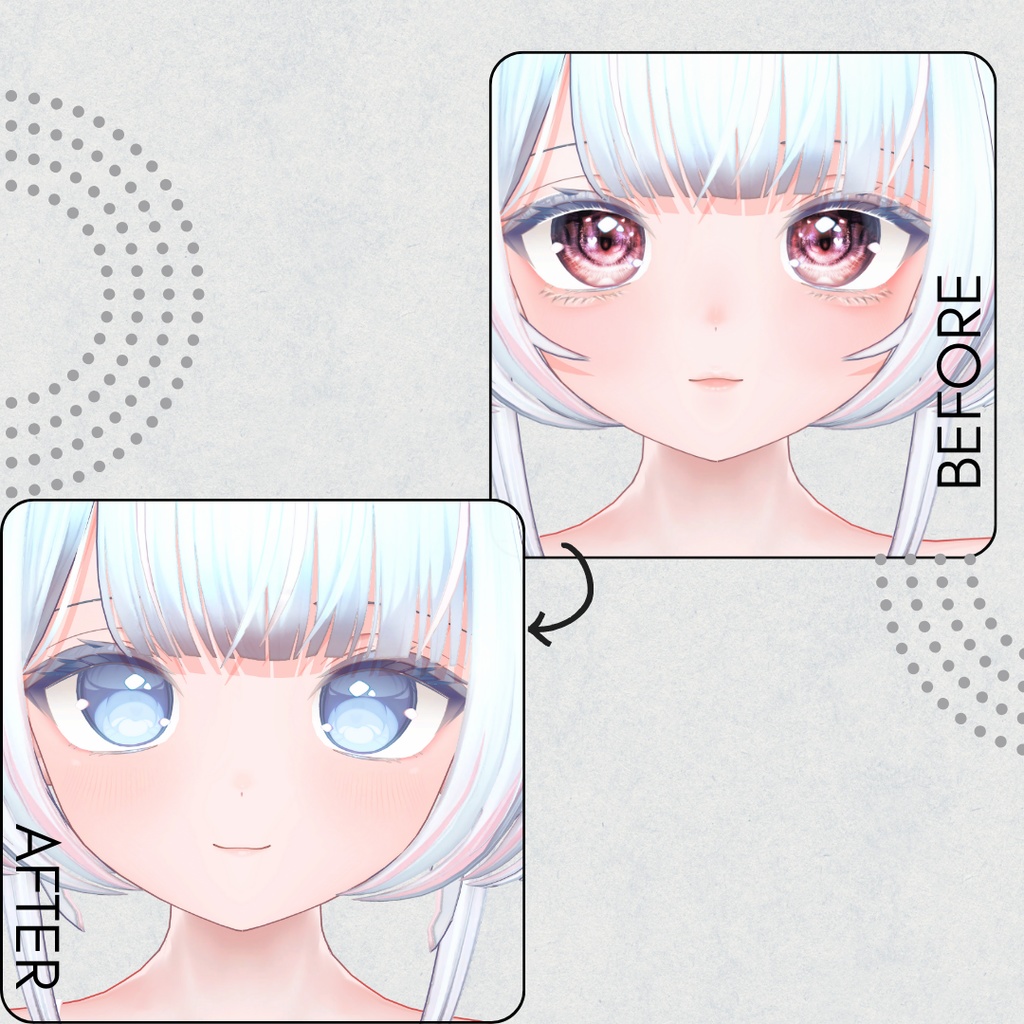 簡単導入◇ぽまえpomae専用◇メイク&Eye&アンダーウェア テクスチャ◇Makeup&eye&Underwear Texture