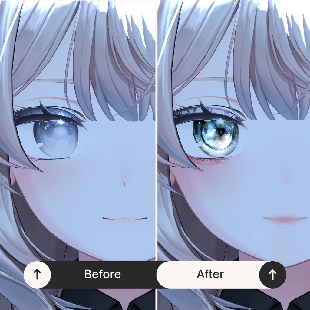 簡単導入◇「しなの」専用◇メイク&Eye テクスチャ◇Makeup&eye Texture