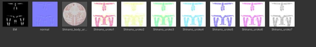 簡単導入◇-shinano-しなの専用◇鱗テクスチャ◇UROKO Texture