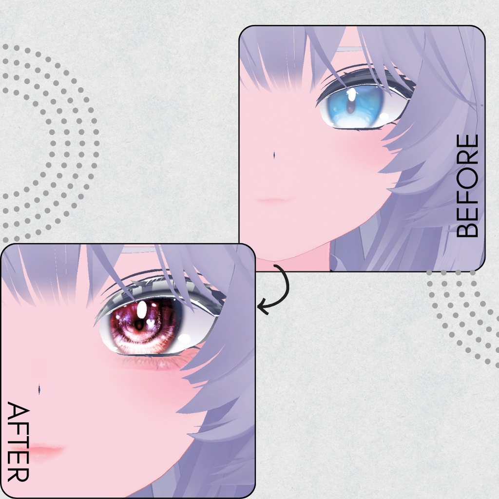 簡単導入◇瑞希専用◇メイク&目のテクスチャ◇make&eye Texture