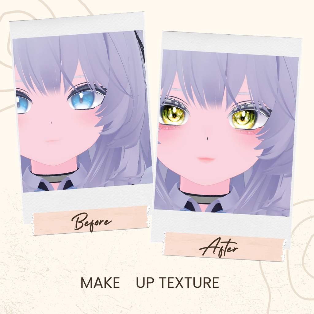 簡単導入◇瑞希専用◇メイク&目のテクスチャ◇make&eye Texture