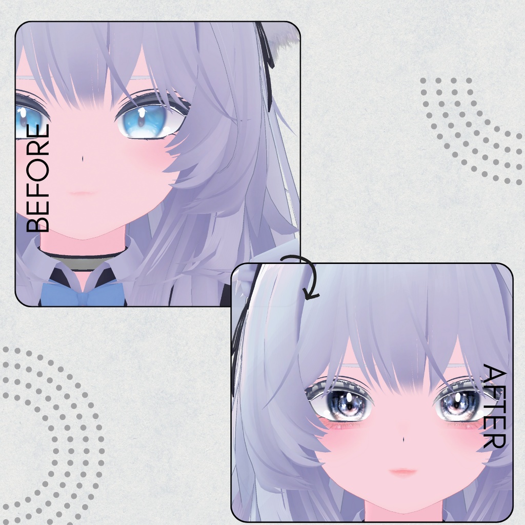 簡単導入◇瑞希専用◇メイク&目のテクスチャ◇make&eye Texture