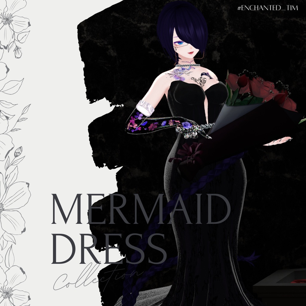MermaidDress-マーメイドドレス-複数アバター対応