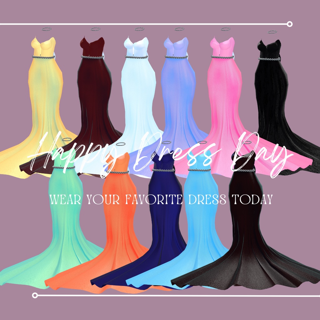 MermaidDress-マーメイドドレス-複数アバター対応