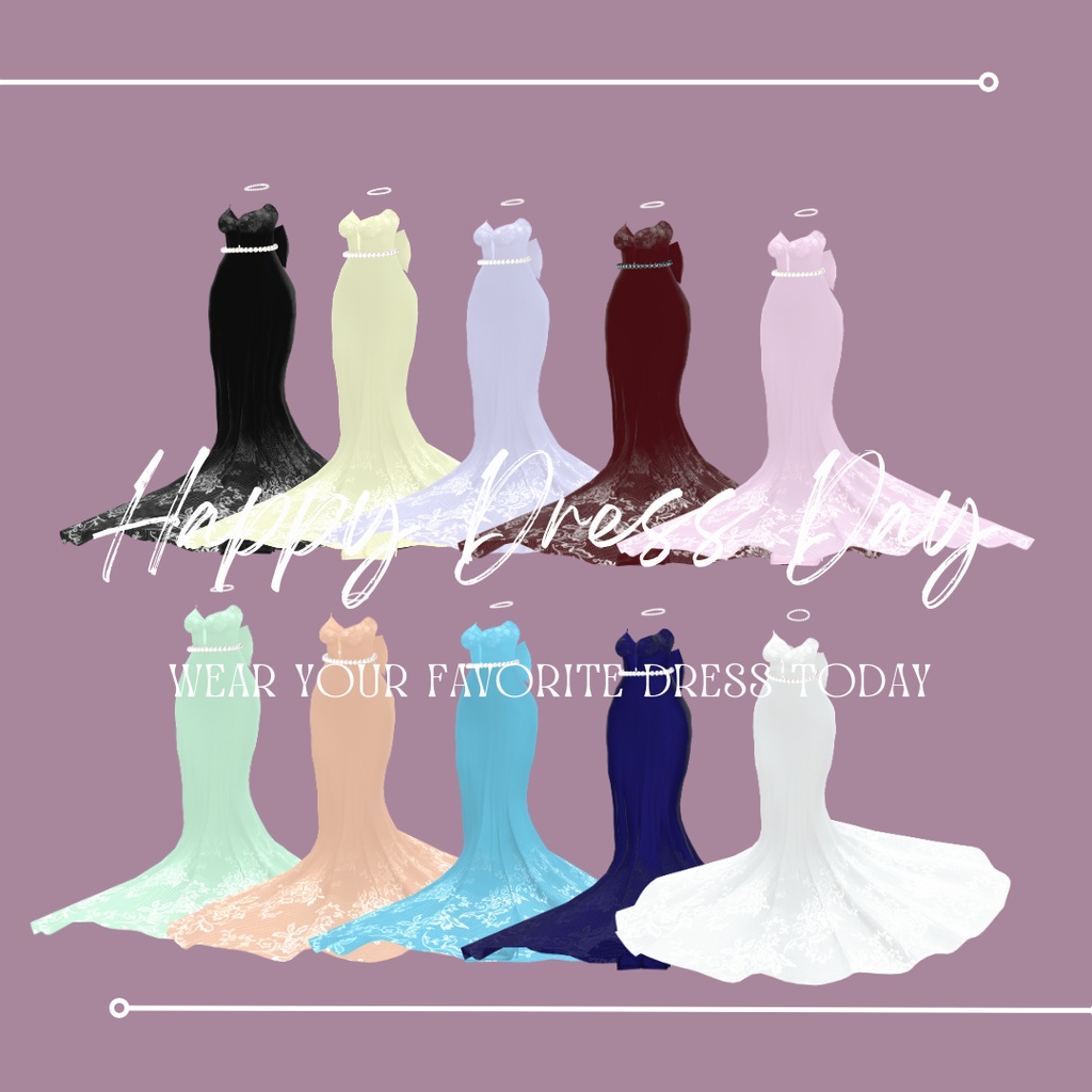 MermaidDress-マーメイドドレス-複数アバター対応