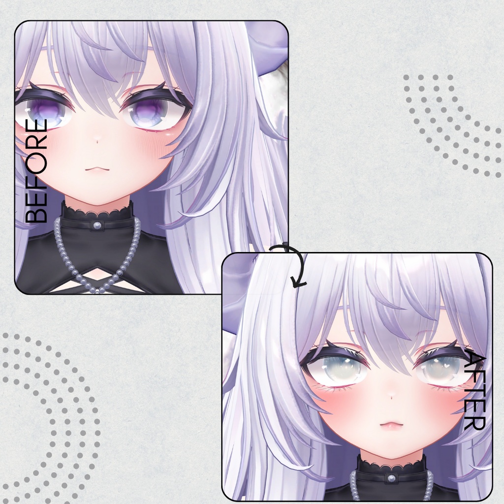 簡単導入◇愛莉専用◇メイク+目テクスチャ◇make up+eye Texture