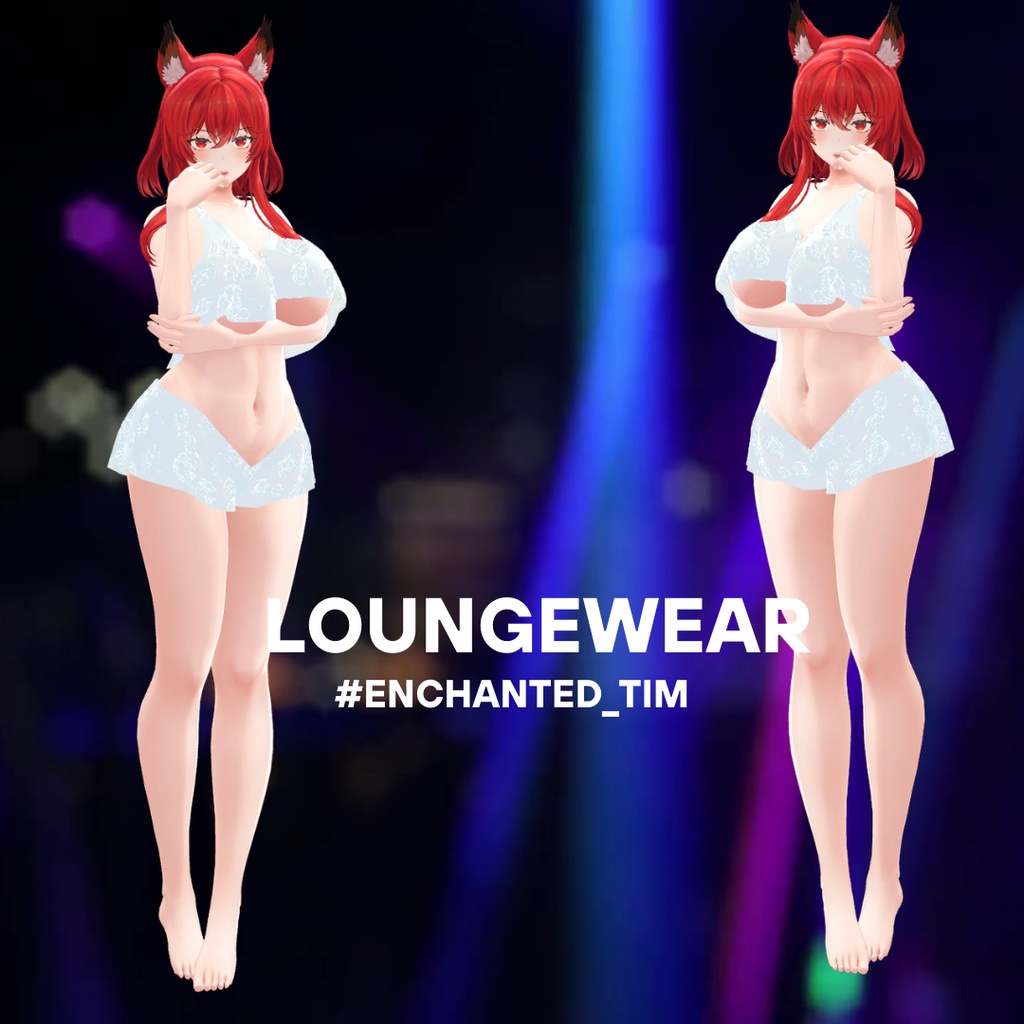 サイバーお狐ニンジャ【MakeTexture】&【loungewear】