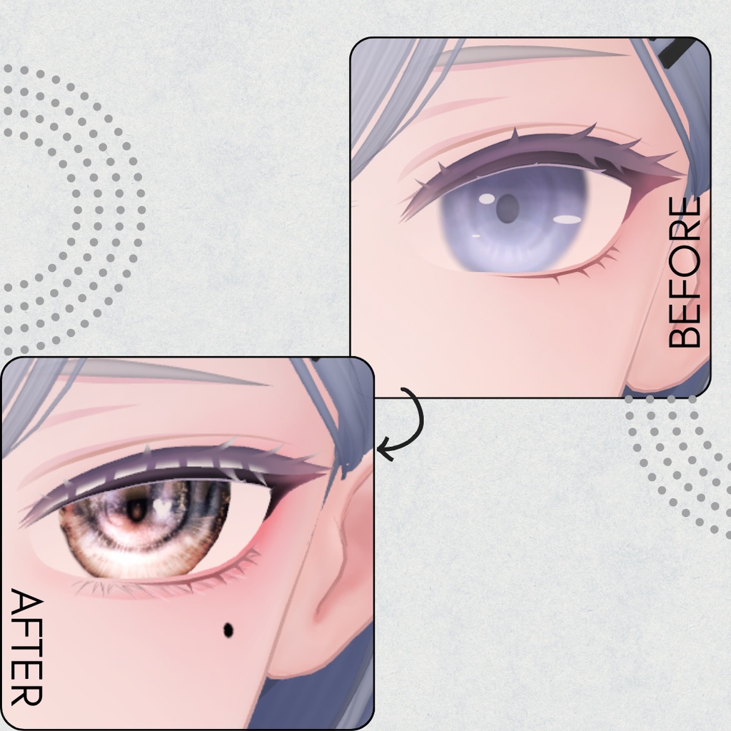 白雨-Hakuu-専用◇メイク&Eye テクスチャ◇Makeup&eye Texture