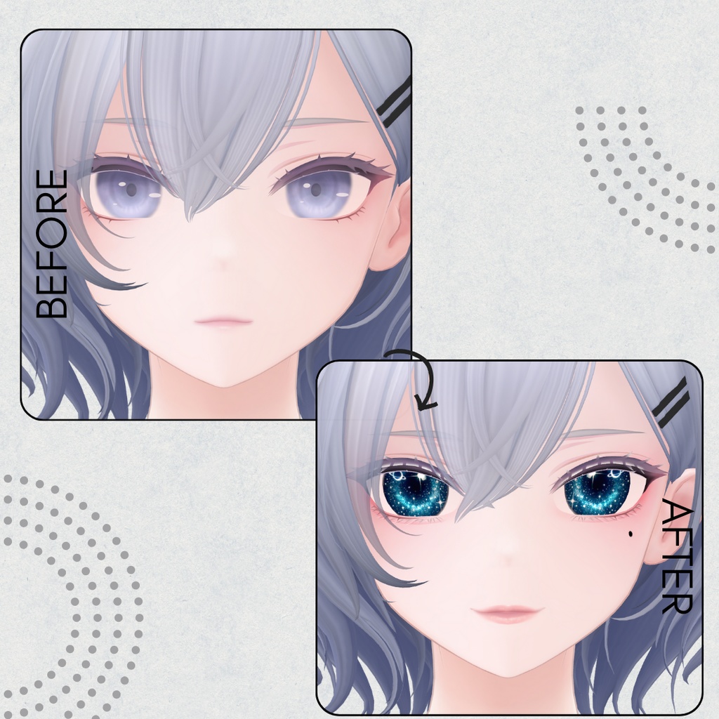 白雨-Hakuu-専用◇メイク&Eye テクスチャ◇Makeup&eye Texture