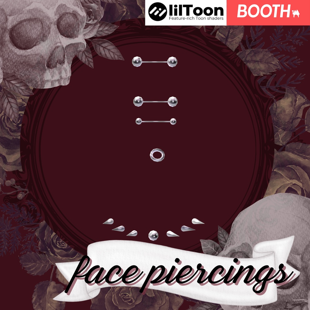 Face piercings -3D
