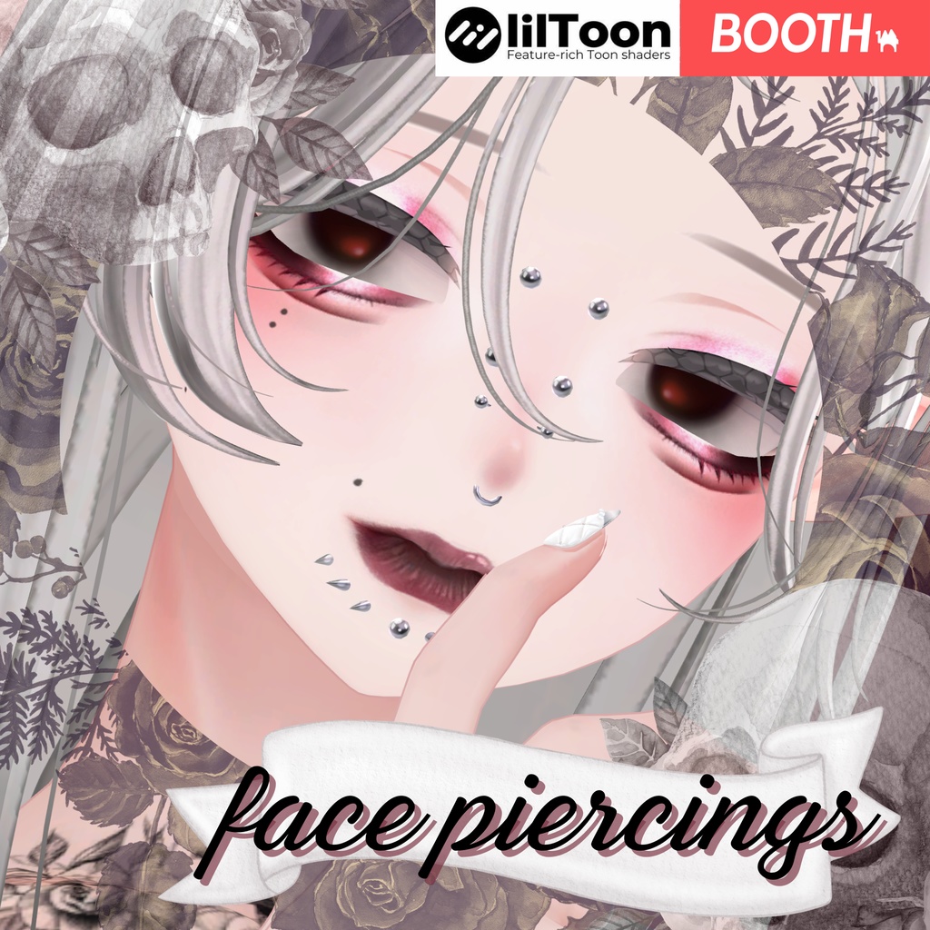 Face piercings -3D