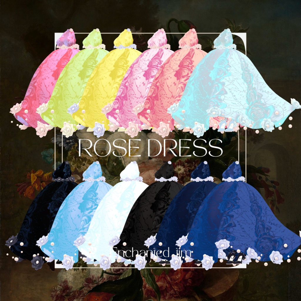 Rose dress ローズドレス 【複数アバター対応】
