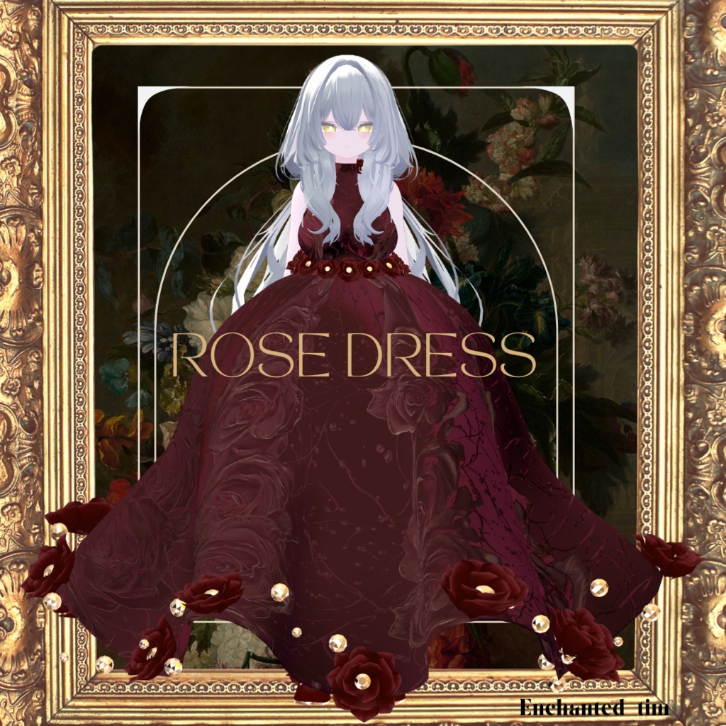 Rose dress ローズドレス 【複数アバター対応】