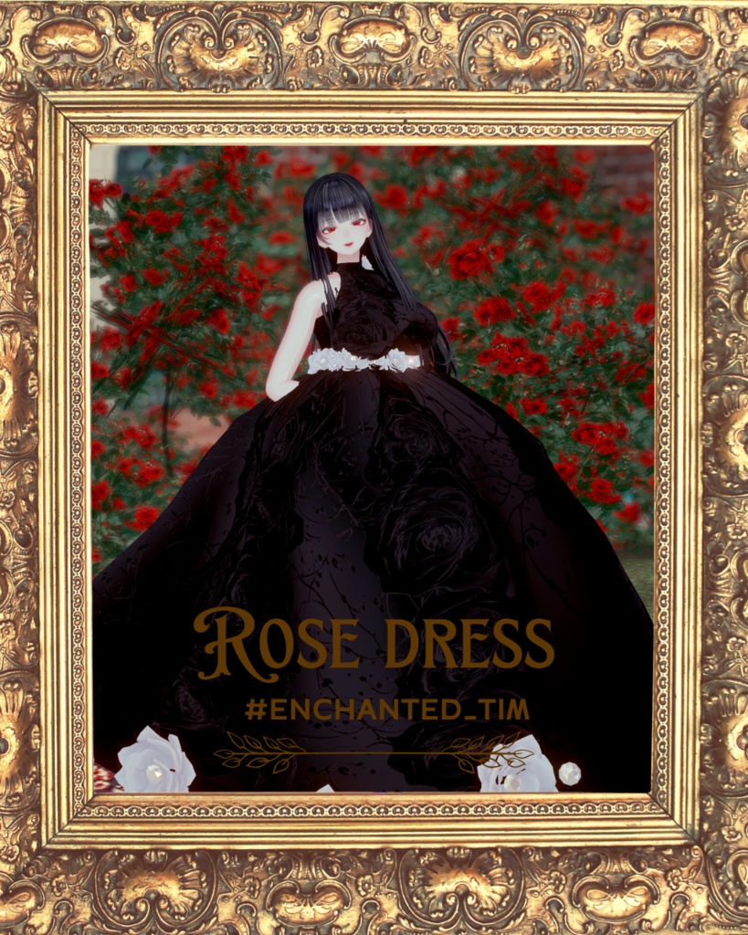 Rose dress ローズドレス 【複数アバター対応】