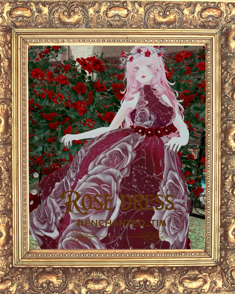 Rose dress ローズドレス 【複数アバター対応】