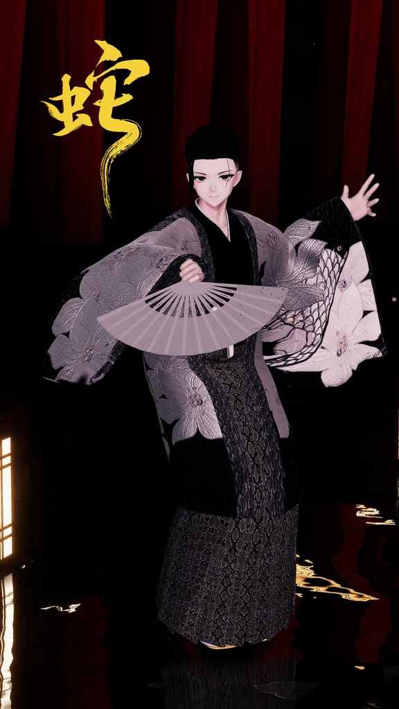 OGREメンズ和装 袴セット/Kimono Hakama 専用マテリアルテクスチャ