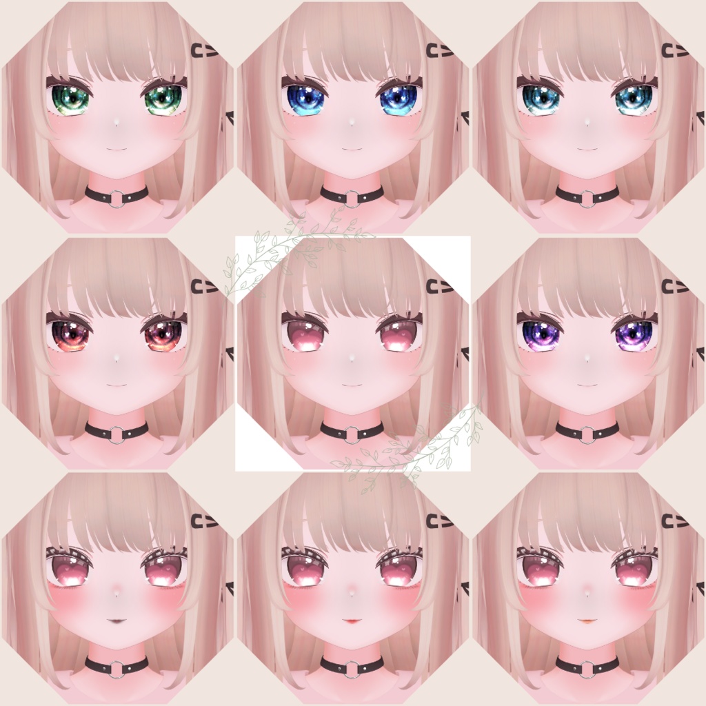 簡単導入◇りりか専用◇メイク+目テクスチャ◇make up+eye Texture