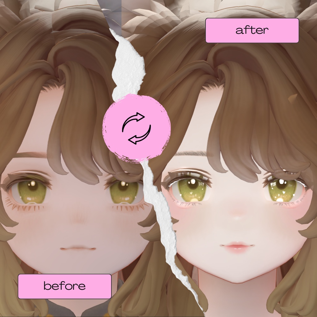 簡単導入◇Marycia -マリシア-専用◇メイク+目テクスチャ◇make up+eye Texture