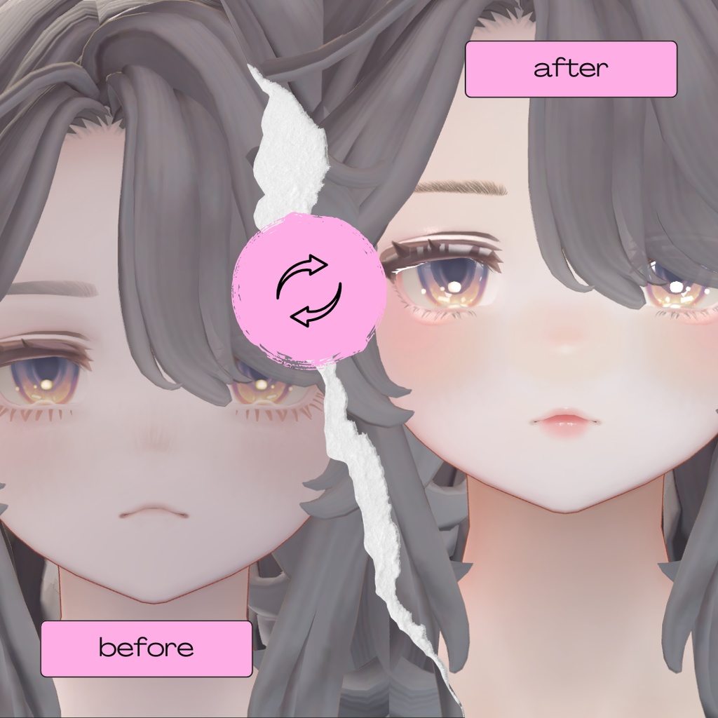 簡単導入◇Marycia -マリシア-専用◇メイク+目テクスチャ◇make up+eye Texture