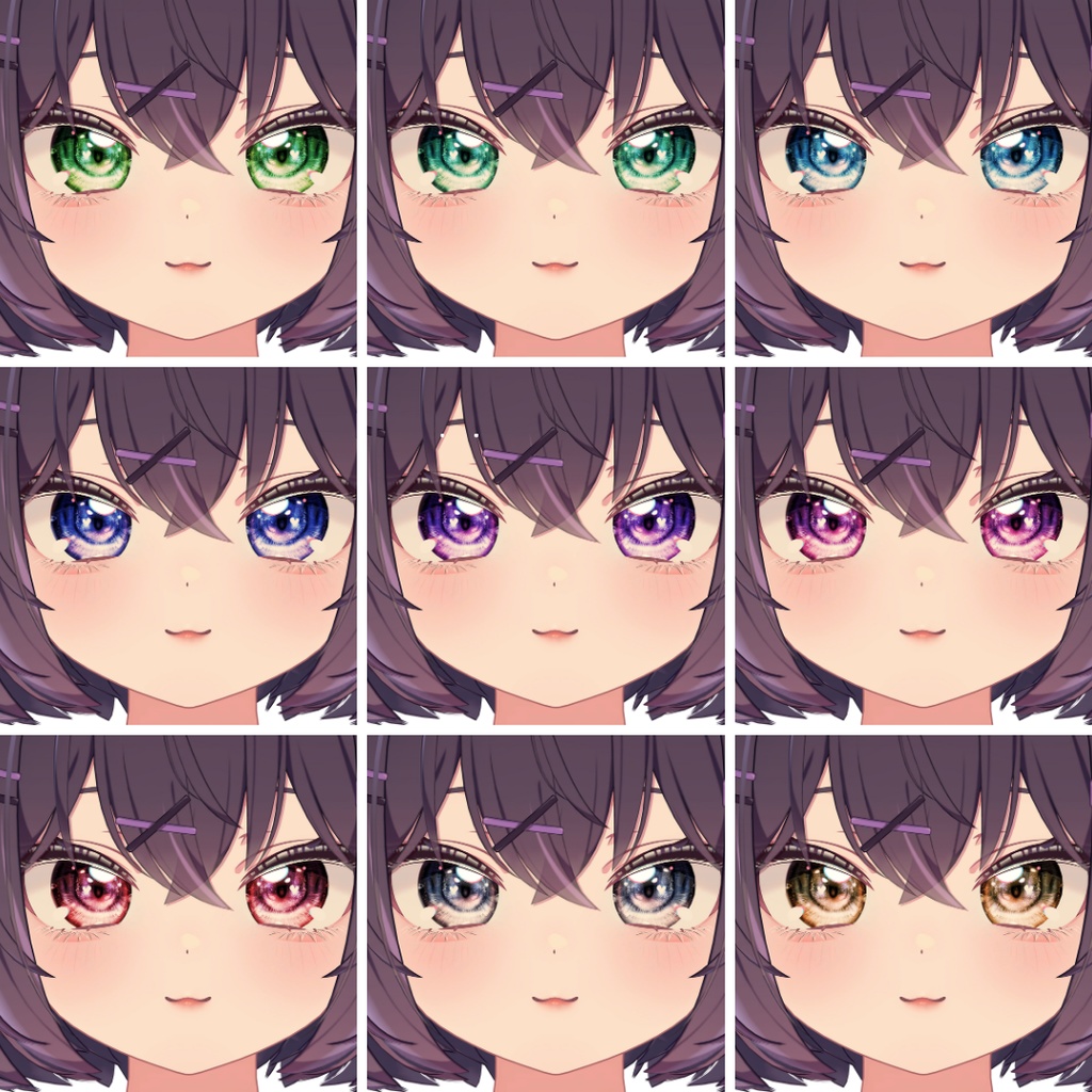 簡単導入◇ショコラ -Chocolat-専用◇メイク+目テクスチャ◇make up+eye Texture