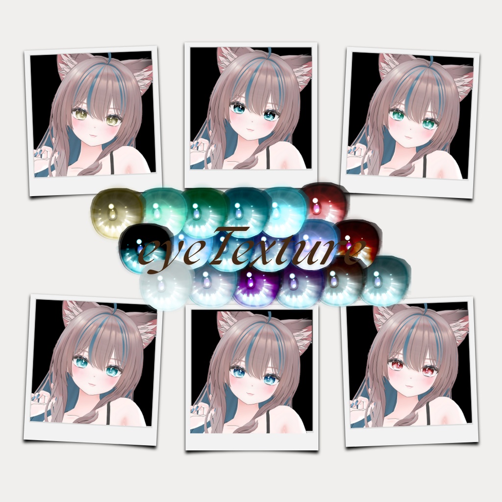 簡単導入◇ニクス -Nix-専用◇メイク+目テクスチャ◇make up+eye Texture