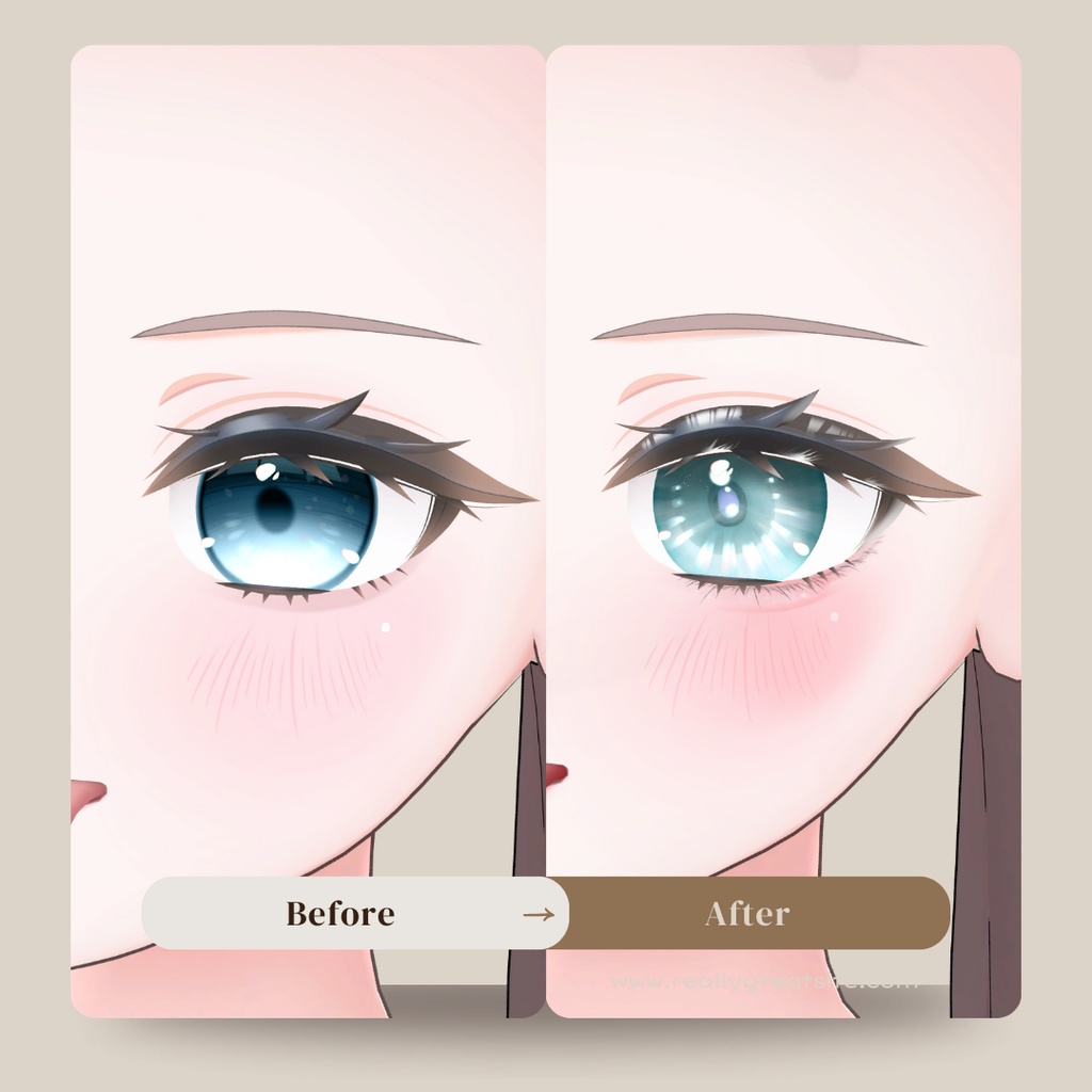 簡単導入◇ニクス -Nix-専用◇メイク+目テクスチャ◇make up+eye Texture