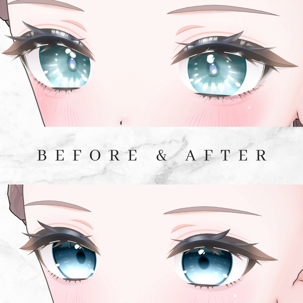 簡単導入◇ニクス -Nix-専用◇メイク+目テクスチャ◇make up+eye Texture