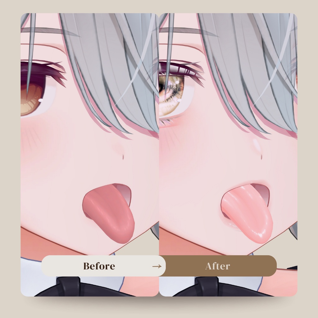 簡単導入◇ミルティナ -Milltina-専用◇メイク+目テクスチャ◇make up+eye Texture