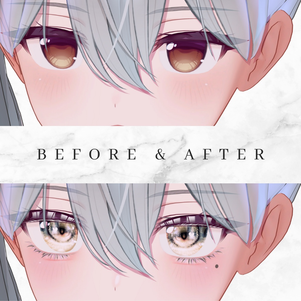 簡単導入◇ミルティナ -Milltina-専用◇メイク+目テクスチャ◇make up+eye Texture