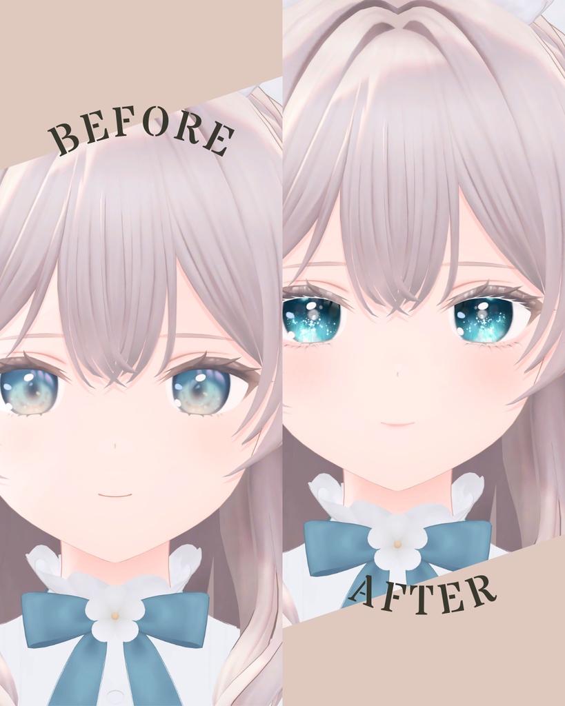 簡単導入◇ことり-cotori-専用◇メイク+目テクスチャ◇make up+eye Texture