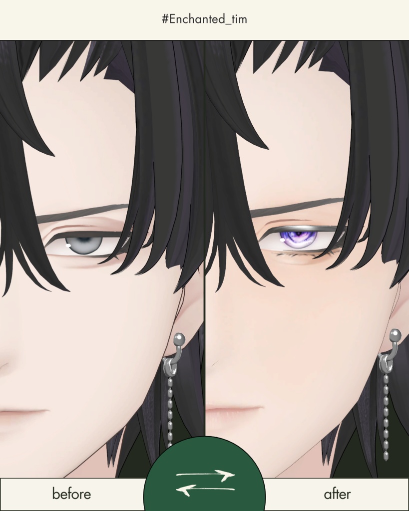 白鳥 -Shiratori- 専用◇メイク+目テクスチャ◇make up+eye Texture 【YMファンメイド】